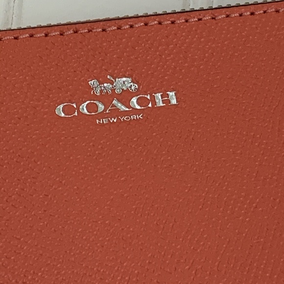 New! Coral leather wristlet from Coach - Picture 3 of 5